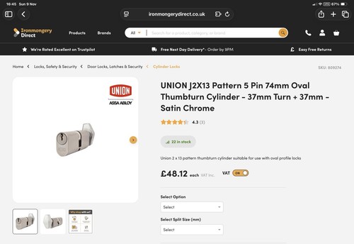 Union x 13 - abloy), j2