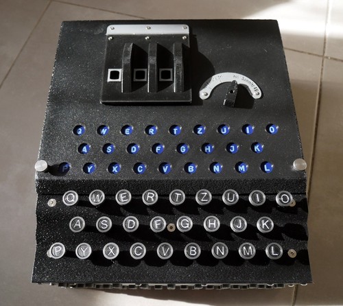Enigma machine replica - , (style