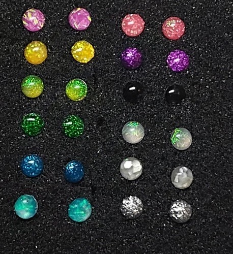 Hand made resin - resin, earrings