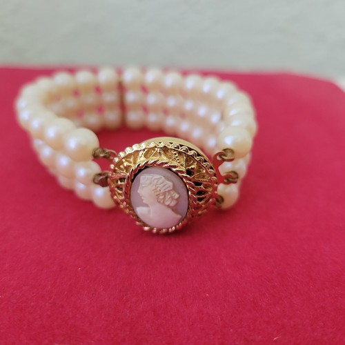 Vintage carved cameo gold - vintage,
