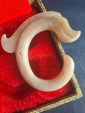 Jade Celadon Dragon China's Hongshan Era "C"SHAPE 2¾ X 2¾ X 8mm. Old Or Recant?