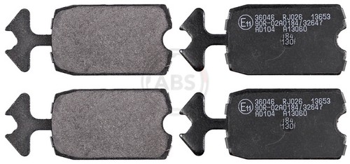 Abs 36046 front brake pad - front,
