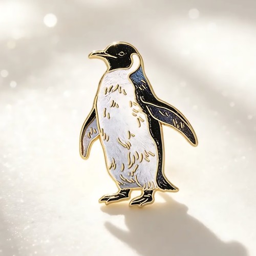 Penguin enamel pin badge cute - penguin,