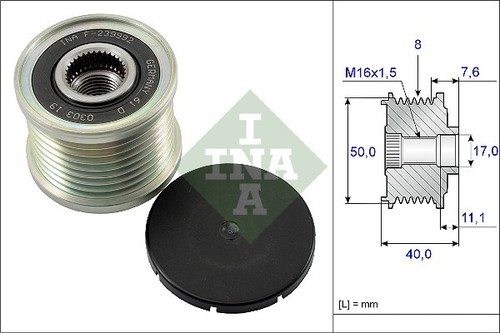 Alternator freewheel clutch - freewheel,