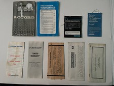 1983 Honda Accord Owners