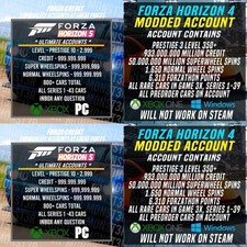 Forza Horizon 5 & 4 MODDED ACCOUNT 999.999.999 