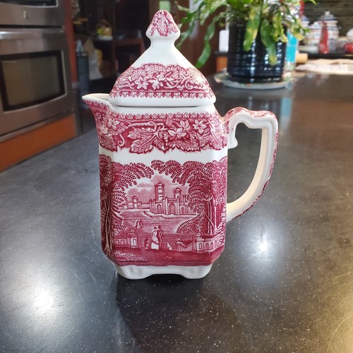 Vintage mason vista - pink, red