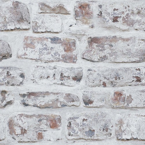 Whitewashed wall brick - whitewashed,