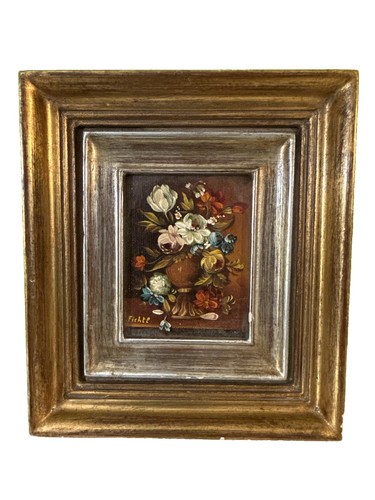 Miniature still life - miniature, floral