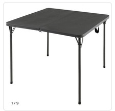 Costway Grey Folding Camping Table with Handle