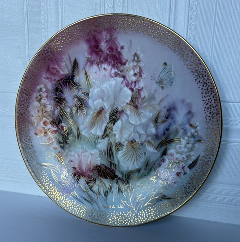 Fine china plate iris - fine, "iris