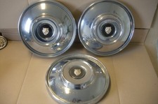 JAGUAR HUB CAPS WITH BADGES SET OF 3 FITS JAGUAR MK2 S-TYPE 420 XJ SERIES 1