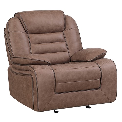 Brown glider recliner chair - glider,