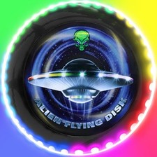 Rechargeable RGB LED Flying Disc | Light Up Night Frisbee | Glow Toy for Outdoor