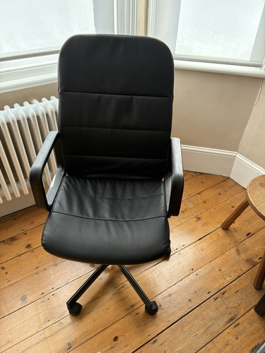 Ikea study desk chair - chair, black