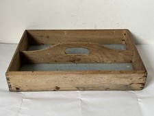 Vintage Small Wood Wooden Cutlery Carrier / Holder / Tray