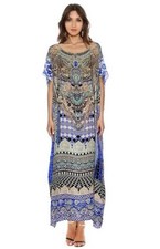 Camilla Franks Silk Jewelled Kaftan One Size