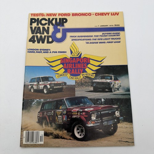 January 1978 pickup van 4wd - january,