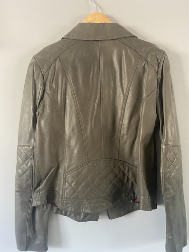 Next grey biker jacket genuine - grey,