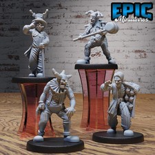 Circus Clowns Miniature