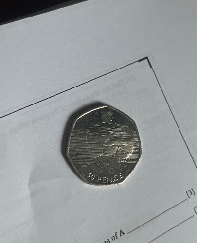 Olympic aquatics 50p coin - olympic,