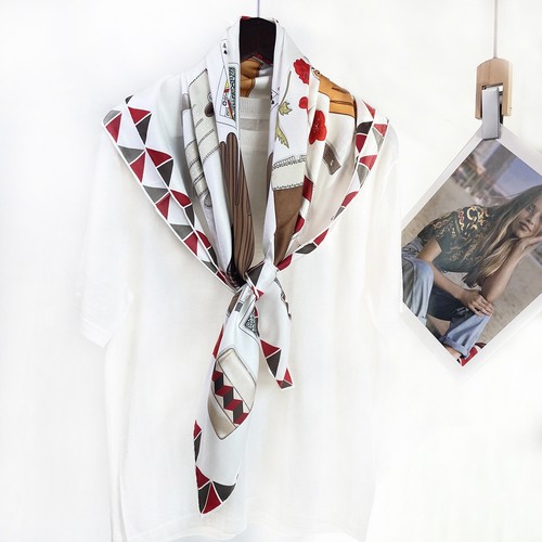 100 mulberry silk scarf in - mulberry,