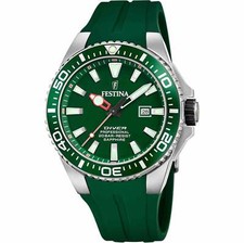 Festina F20664/2 Men's Green Dial Diver Watch