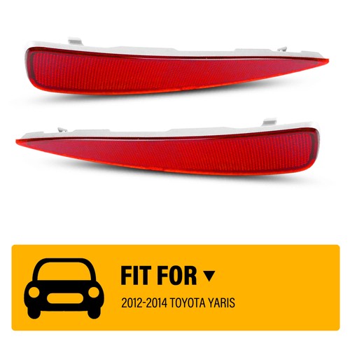 Pair red bumper rear - pair,
