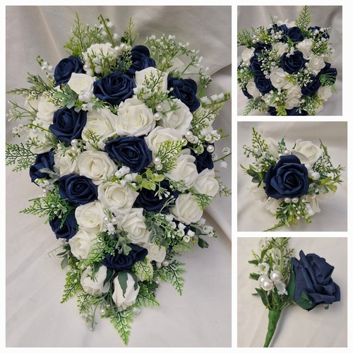 Wedding bouquets navy flowers - bouquets,