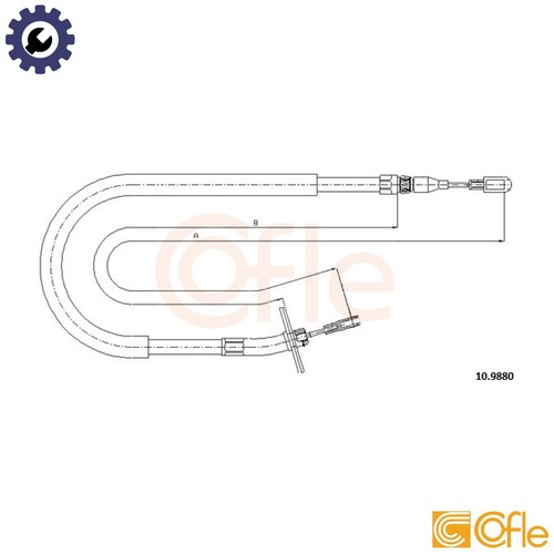Cable pull parking brake - pull,