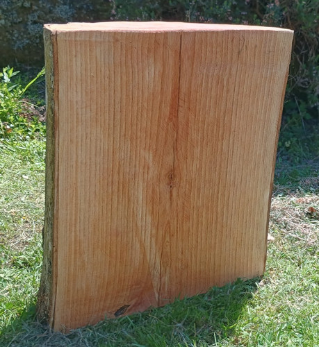 Half moon shape log hardwood