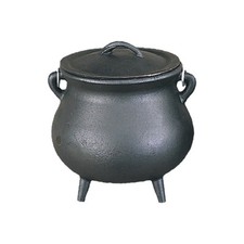 Cast Iron Cauldron 7" with Lid
