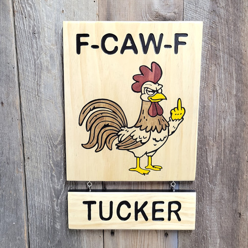 Personalized funny caw f - funny, f-caw-f