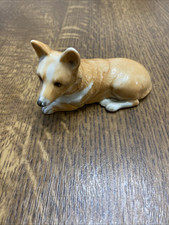 Lovely Little Branksome China Pottery Corgi Dog In Light Tan Gloss VGC