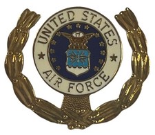 50 Pack United States Air Force Wreath Motorcycle Hat Cap Lapel Pin MS-746