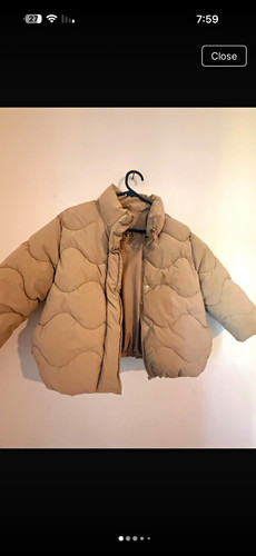 Zara girls beige puffer - zara,