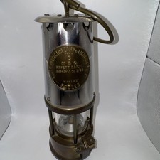 Vintage Eccles Protector Lamp Type 6 M&O Safety Lamp B/28 – Miners Brass Lantern