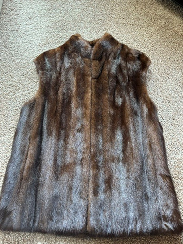 Genuine mink fur - fur, vest