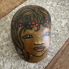 Cloughstone Hand Painted Pebble Berry Girl 1977