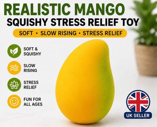 Soft mango squishy toy - soft,