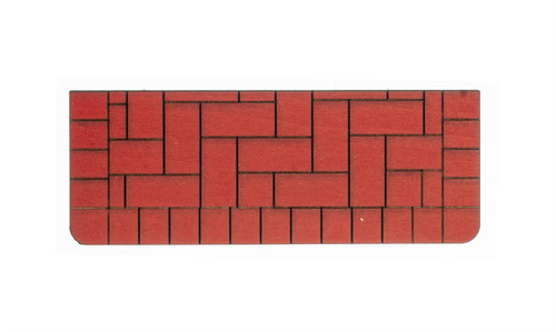 Red brick front door - red,