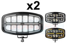 2x Rectangular Oval LED