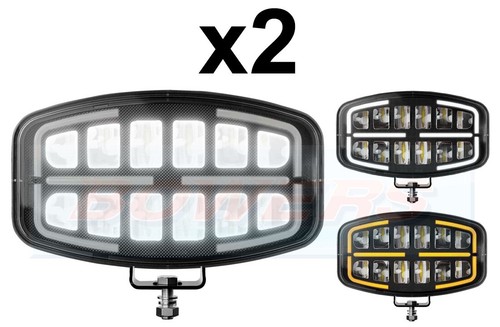 Rectangular oval led - 2x,