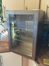 Stainless Steel Red Bull Fridge.