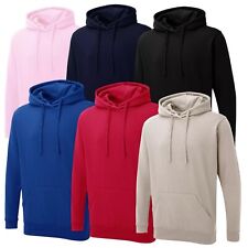 Plain Hoodie Unisex Pullover Sweatshirt  Soft Fleece Hooded Jumper Casual Warm