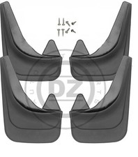 4x Mud Flaps Front+Rear