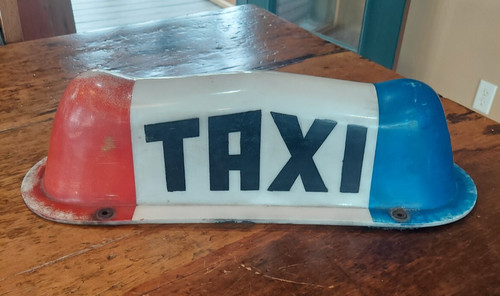 Vintage old taxi cab - vintage,