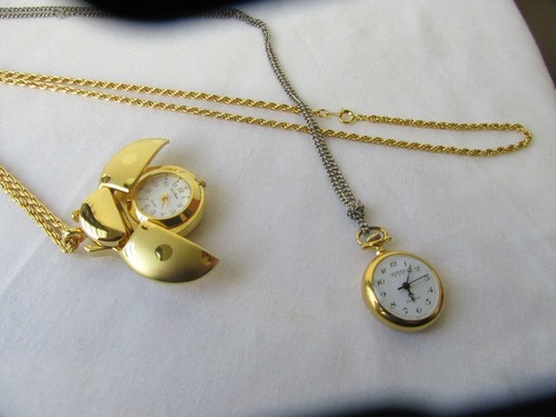 Ladies pendant watches - 2x,