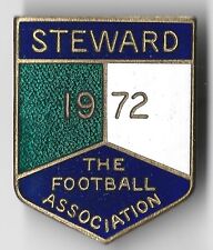 The Football Association Enamel Steward Badge 1972