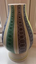 Stunning Poole Pottery X/PLT Pattern Table / Desk Lamp Base Alfred Read 10in/26c